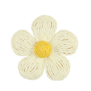Bast Anh&auml;nger Blume 55mm White-yellow
