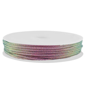 Makramee Band geflochten 0,8mm Purple metallic