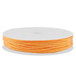 Makramee Band geflochten 0,8mm Orange metallic