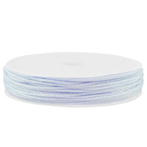 Makramee Band geflochten 0,8mm Light blue-purple metallic