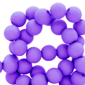 6 mm Acrylperlen Dark purple
