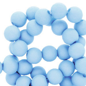 6 mm Acrylperlen Light blue