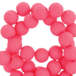 4 mm Acrylperlen Neon pink