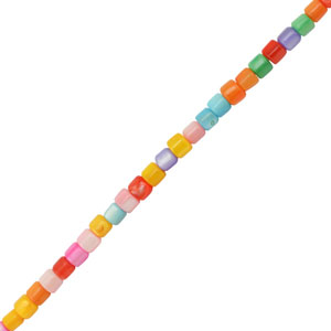 Muschel Perlen Tube Multicolor