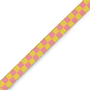 Schmuckband mit Text W&uuml;rfel Pink-green