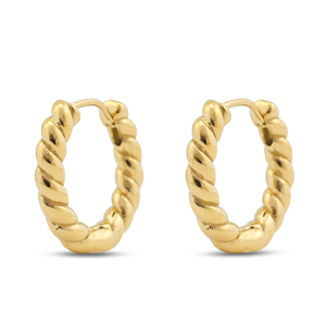 Ohrringe aus Stainless Steel - Rostfreiem Stahl Creolen Gold