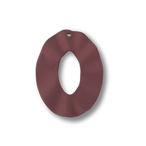 Acryl Anh&auml;nger Oval Dark red-brown