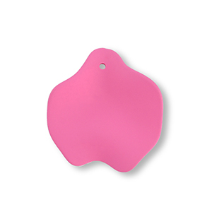 Acryl Anh&auml;nger Blatt Magenta pink