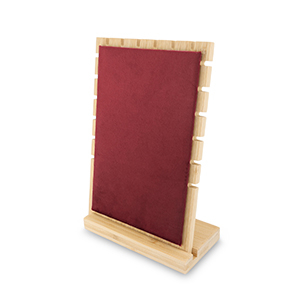 Schmuckdisplay f&uuml;r Ketten Natural-bordeaux