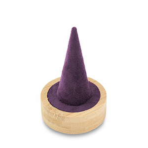 Schmuckdisplay f&uuml;r Ringe Natural-aubergine purple