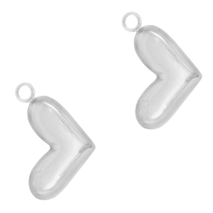 Stainless Steel - Rostfrei Stahl Anh&auml;nger Herz Silver