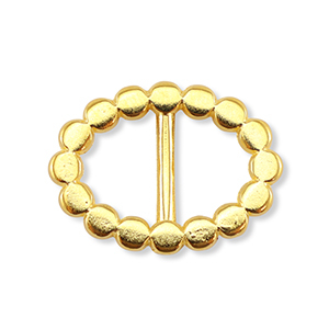 Metall Schieber DQ Oval Gold (Nickelfrei)