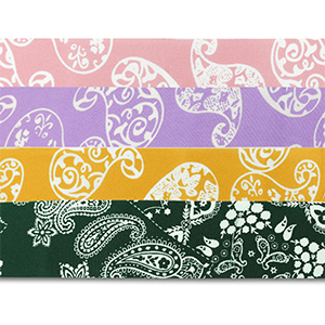 Bandana-Mix-Set 4 St&uuml;ck Light pink-purple-ochre yellow-dark green