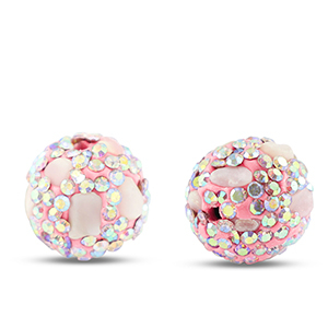 Bohemian-Perlen Rund Light pink