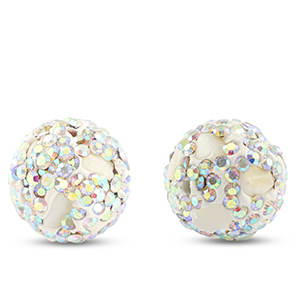 Bohemian-Perlen Rund White