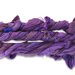 Sari-Seidenband Verdreht Multicolor-purple