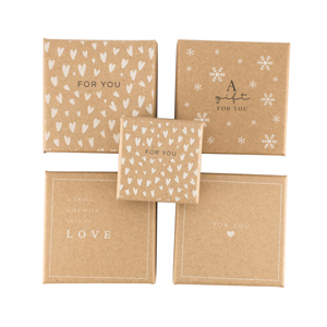 Schmuck-(Geschenk)-Boxen mix Brown