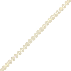 Top Glas Facett Perlen 4x3mm rondellen Transparent