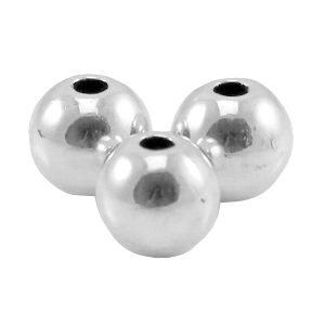 DQ Metall Perlen 4mm Antik silber (Nickelfrei)