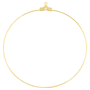 Metall Zubeh&ouml;r DQ Creolen H&auml;nger 60mm Gold (nickelfrei)