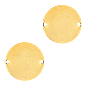 Designer Quality Metall f&uuml;r ImpressArt Zwischenst&uuml;ck 15mm Gold (Nickelfrei)