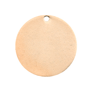 Designer Quality Metall f&uuml;r ImpressArt Anh&auml;nger rund 20mm Rosegold (nickelfrei)