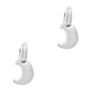 Metall Anh&auml;nger DQ Mond Antik silber (Nickelfrei)