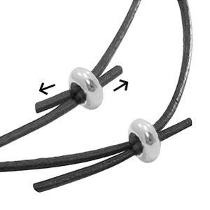 Smart-Stopperperlen Metall DQ 8x4mm Antik silber (Nickelfrei)