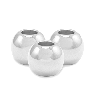 Metall Perlen DQ 6mm Antik silber (Nickelfrei)