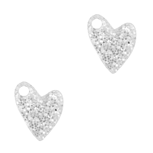 Plexx Anh&auml;nger Heart Glitter Silver