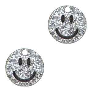 Plexx Anh&auml;nger Smiley Silver glitter