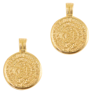 Metall Anh&auml;nger DQ Disc of Festos 16mm Gold (Nickelfrei)