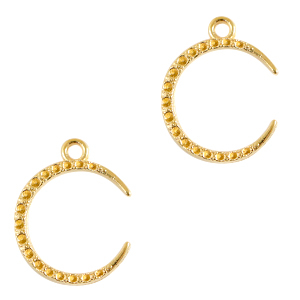 Metall Anh&auml;nger DQ Moon Gold (Nickelfrei)