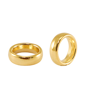 Metall Zubeh&ouml;r DQ Ring 8mm Gold (Nickelfrei)