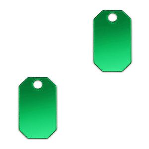 Statement-Anh&auml;nger Achteck Metallic kelly green