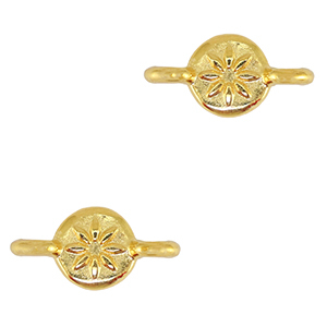 Metall Anh&auml;nger DQ Verbinder Gold (Nickelfrei)