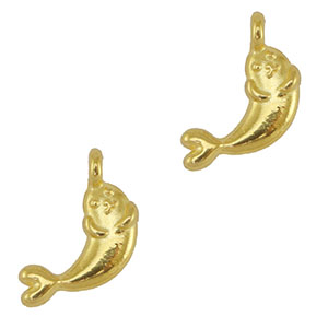 Metall Anh&auml;nger DQ Siegel Gold (Nickelfrei)