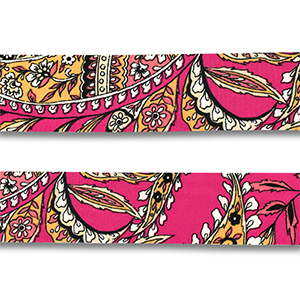 Bandana Blume und Blatt Magenta pink