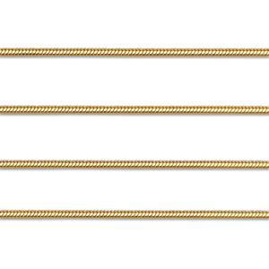 Stainless Steel - Rostfrei Stahl Schmuckzubeh&ouml;r Gliederkette Schlangen Gold