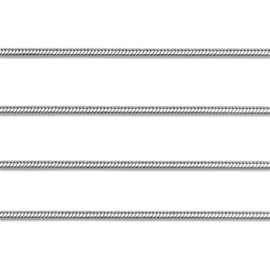 Stainless Steel - Rostfrei Stahl Schmuckzubeh&ouml;r Gliederkette Schlangen Silver