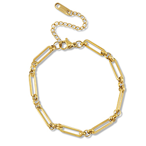 Gliederarmb&auml;nder aus Stainless Steel - Rostfreiem Stahl Gold