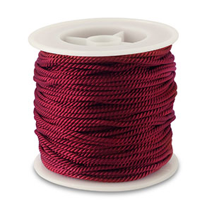 Trendy Kordel 2mm Dark red