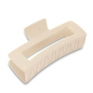 Haarschmuck hair clamp Samt-Optik Off white