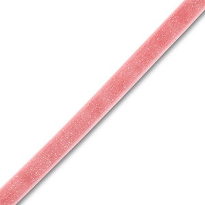 Schmuckband aus Samt Vintage pink-silver glitter