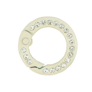 Farbiges Zubeh&ouml;r Schl&uuml;ssel Anh&auml;nger Ring Off white