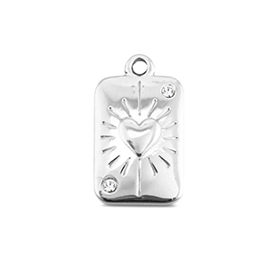 BY31&reg; Stainless Steel - Rostfrei Stahl Anh&auml;nger Herzass Silver