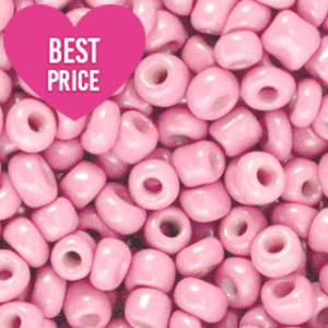 Glasperlen Rocailles 6/0 (4mm) Pretty pink