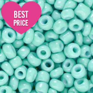 Glasperlen Rocailles 8/0 (3mm) Harbour side blue