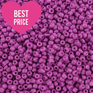 Glasperlen Rocailles 12/0 (2mm) Summer plum purple