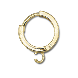 Brass TQ Metall Creolen mit &Ouml;se Gold